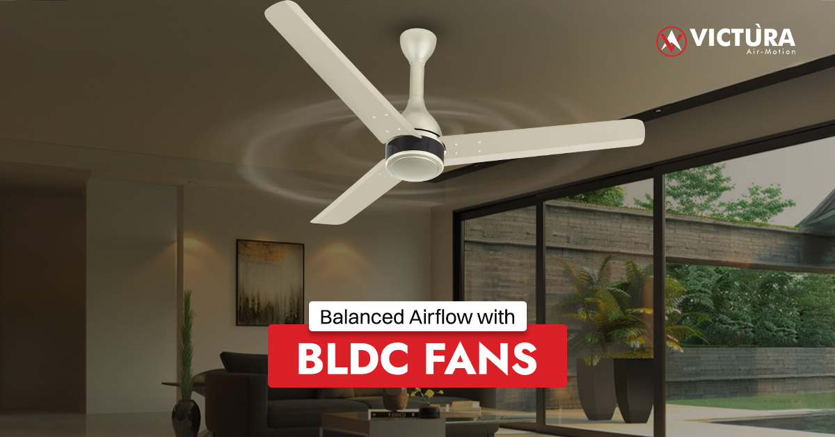 balanced airflow with bldc fans in dining areas
