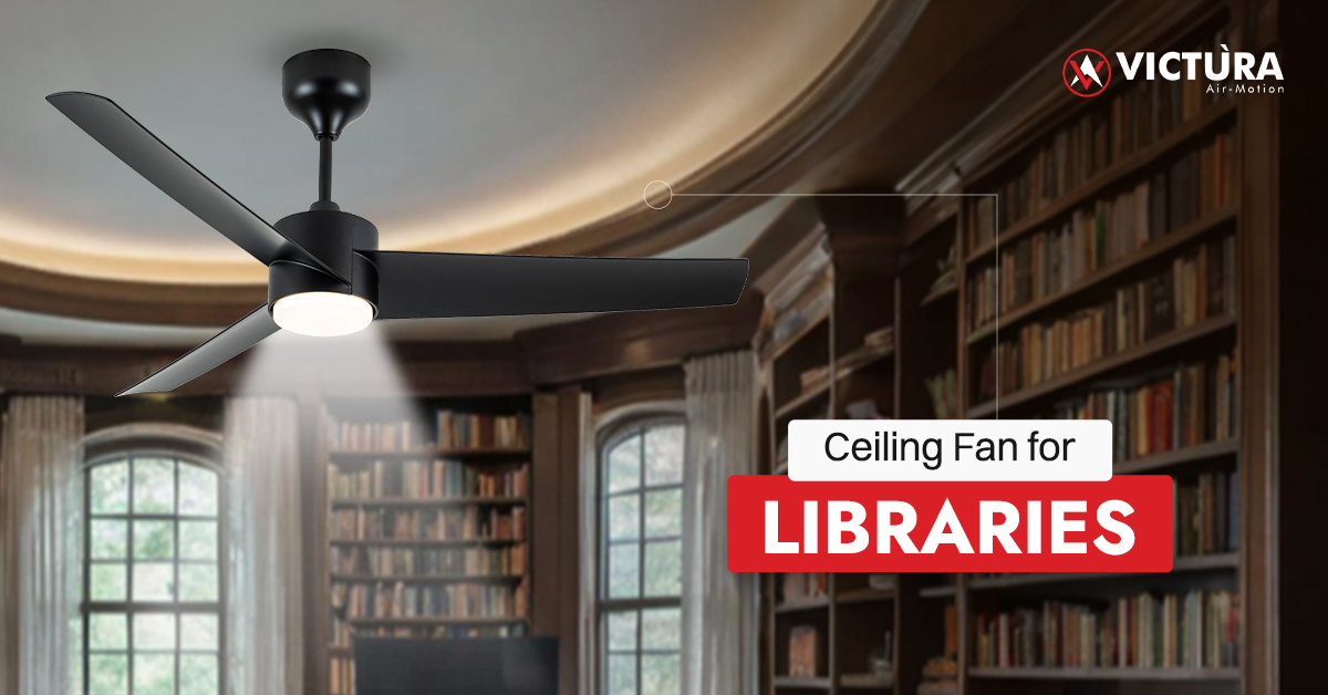 ceiling fan for library
